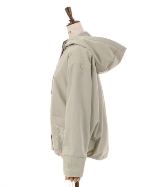 axes femme（アクシーズファム）の「【選べる2丈】撥水加工マウンテンパーカー（マウンテンパーカー・レディース・ブラック/キナリ/カーキブラウン・LARGE/MEDIUM）」の7枚目の写真