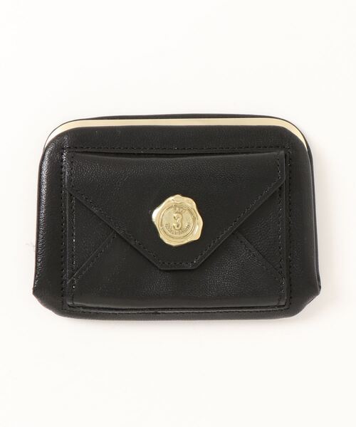 SAN HIDEAKI MIHARAがま口ミニ財布 黒 SAN HIDEAKI MIHARA がま口 財布