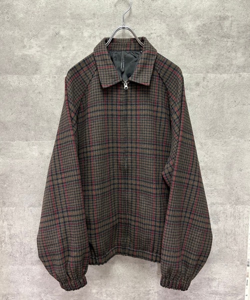 チェックブルゾン