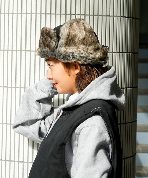 BEN DAVIS(ベンデイビス)の「【BEN DAVIS/ベンデイビス】フライトキャップ BDW-8686(キャップ・メンズ・ブラック/ベージュ・FREE)」の5枚目の写真