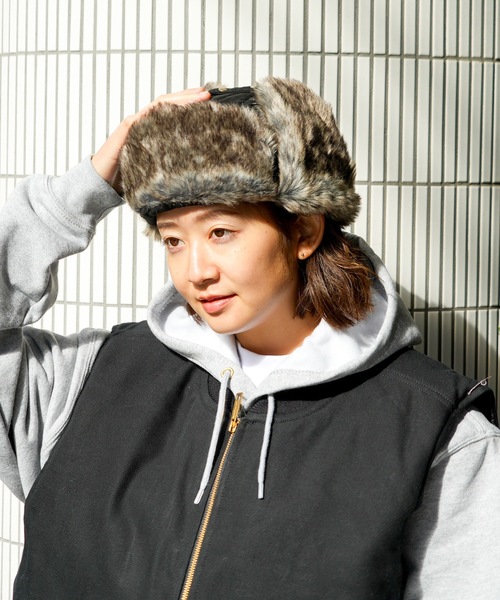 BEN DAVIS(ベンデイビス)の「【BEN DAVIS/ベンデイビス】フライトキャップ BDW-8686(キャップ・メンズ・ブラック/ベージュ・FREE)」の4枚目の写真