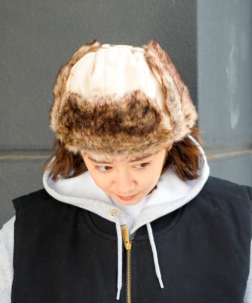 BEN DAVIS(ベンデイビス)の「【BEN DAVIS/ベンデイビス】フライトキャップ BDW-8686(キャップ・メンズ・ブラック/ベージュ・FREE)」の13枚目の写真