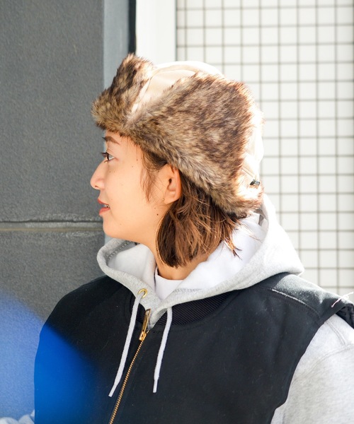 BEN DAVIS(ベンデイビス)の「【BEN DAVIS/ベンデイビス】フライトキャップ BDW-8686(キャップ・メンズ・ブラック/ベージュ・FREE)」の14枚目の写真