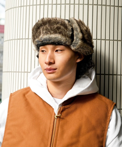 BEN DAVIS(ベンデイビス)の「【BEN DAVIS/ベンデイビス】フライトキャップ BDW-8686(キャップ・メンズ・ブラック/ベージュ・FREE)」の7枚目の写真