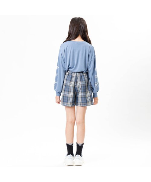 algy(アルジー)の「カジュアルもちふわロンT(Tシャツ/カットソー・キッズ・サックスブルー/チャコール/ピンク/オフホワイト・XX-SMALL/X-SMALL/MEDIUM/SMALL)」の6枚目の写真