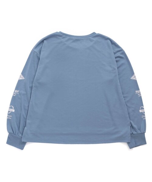 algy(アルジー)の「カジュアルもちふわロンT(Tシャツ/カットソー・キッズ・サックスブルー/チャコール/ピンク/オフホワイト・XX-SMALL/X-SMALL/MEDIUM/SMALL)」の14枚目の写真