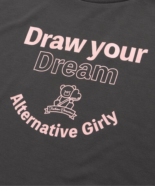 algy(アルジー)の「カジュアルもちふわロンT(Tシャツ/カットソー・キッズ・サックスブルー/チャコール/ピンク/オフホワイト・XX-SMALL/X-SMALL/MEDIUM/SMALL)」の16枚目の写真