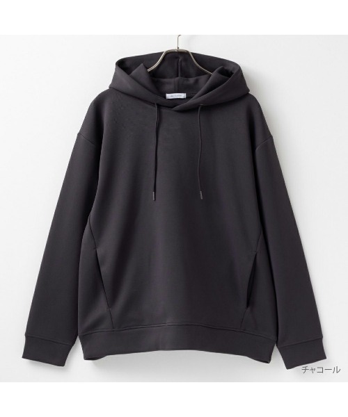 URBAN COLLECTION(アーバンコレクション)の「URBAN COLLECTION エアスムージー ポンチ素材 プルオーバーパーカー メンズ(パーカー・メンズ・オフホワイト/チャコールグレー/ブルー・L/XL/M)」の1枚目の写真