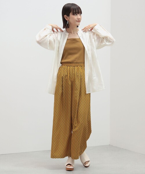 BEAMS HEART(ビームスハート)の「BEAMS HEART / プロヴァンス柄 ワイドパンツ(その他パンツ・レディース・ネイビー/グリーン系その他/イエロー系その他5・FREE)」の18枚目の写真