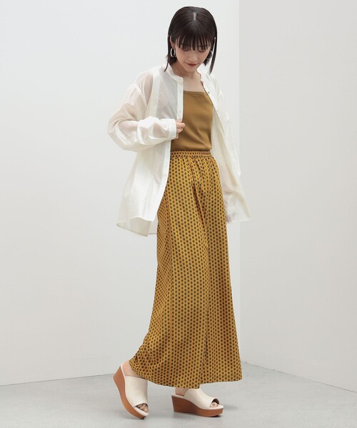 BEAMS HEART(ビームスハート)の「BEAMS HEART / プロヴァンス柄 ワイドパンツ(その他パンツ・レディース・ネイビー/グリーン系その他/イエロー系その他5・FREE)」の19枚目の写真
