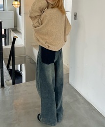 shesame | 配色加工デニムパンツ(デニムパンツ)