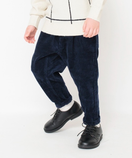BRANSHES(ブランシェス)の「【ガーデナー】コーデュロイテーパードパンツ(その他パンツ・キッズ・アイボリー/ネイビー/キャメル・130/120/110/140/90/100/150)」の2枚目の写真
