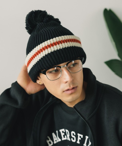 Stuart Austin（ステュアートオースティン）の「Stuart Austin/スチュアートオースティ Balaclava バラクラバ ニット帽（ニットキャップ/ビーニー・メンズ・アイボリー/ブラック・FREE）」の2枚目の写真