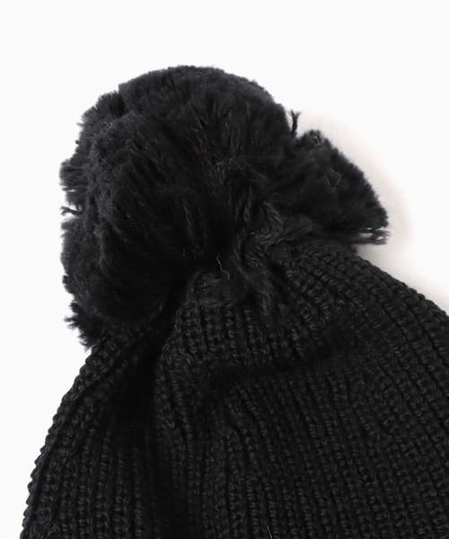 Stuart Austin（ステュアートオースティン）の「Stuart Austin/スチュアートオースティ Balaclava バラクラバ ニット帽（ニットキャップ/ビーニー・メンズ・アイボリー/ブラック・FREE）」の5枚目の写真