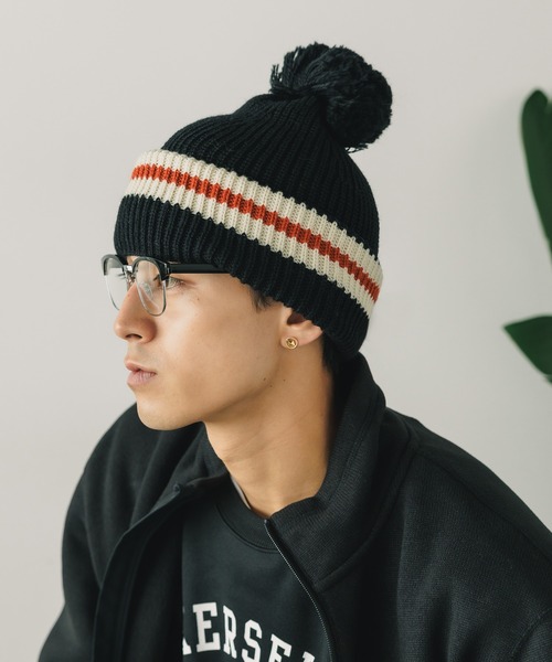 Stuart Austin（ステュアートオースティン）の「Stuart Austin/スチュアートオースティ Balaclava バラクラバ ニット帽（ニットキャップ/ビーニー・メンズ・アイボリー/ブラック・FREE）」の10枚目の写真