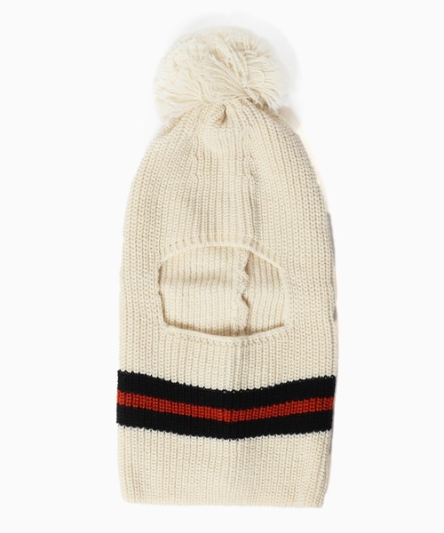 Stuart Austin（ステュアートオースティン）の「Stuart Austin/スチュアートオースティ Balaclava バラクラバ ニット帽（ニットキャップ/ビーニー・メンズ・アイボリー/ブラック・FREE）」の11枚目の写真