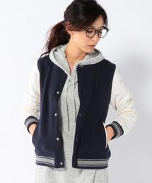 coen | ウラケ配色スタジャン(スタジャン)