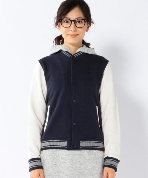 coen(コーエン)の「ウラケ配色スタジャン(スタジャン・レディース・ダークグレー/ネイビー・LARGE/MEDIUM)」の4枚目の写真