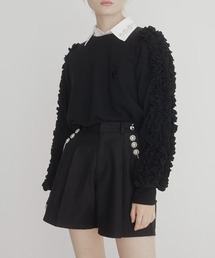 epine | e flower pearl half slacks pants(スラックス)