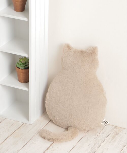 LBC(エルビーシー)の「HIBERNATIONネコM(クッション/クッションカバー・レディース・ピンク/ライトグレー/ベージュ・FREE)」の4枚目の写真