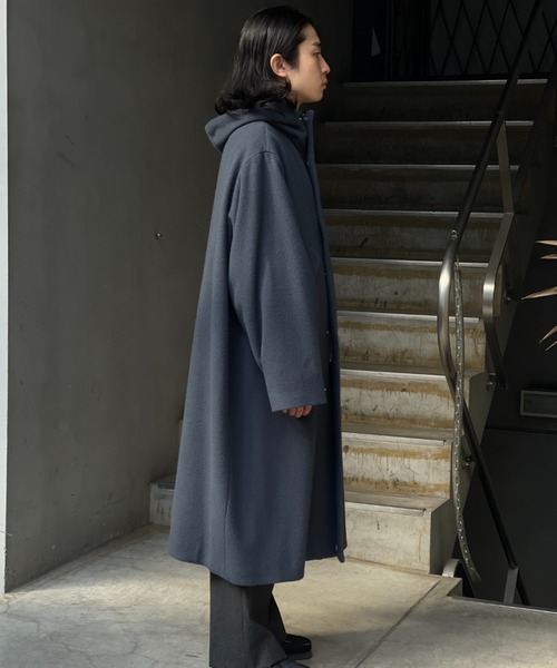 URU（ウル）の「URU/ウル/HOODED COAT（その他アウター・メンズ・チャコールグレー/グレー・2/1）」の6枚目の写真