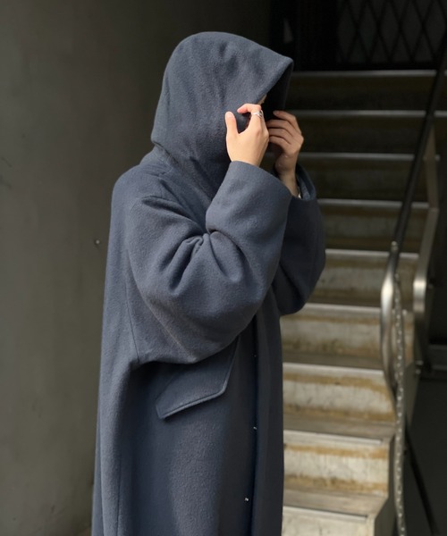 URU（ウル）の「URU/ウル/HOODED COAT（その他アウター・メンズ・チャコールグレー/グレー・2/1）」の9枚目の写真