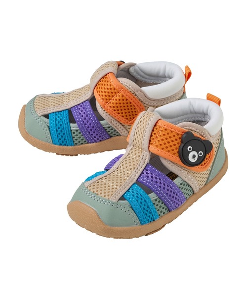 DOUBLE_B（ダブルビー）の「ダブルラッセルセカンドベビーサンダル（サンダル・キッズ・ネイビー/ベージュ/グリーン/ブルー/カーキ/サックスブルー・15.5cm/14.5cm/14cm/13.5/13cm/15cm/16cm/13.5cm）」の10枚目の写真