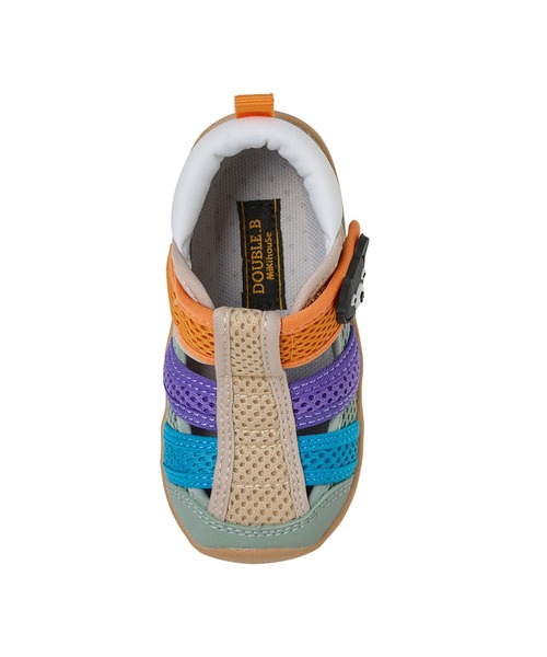 DOUBLE_B（ダブルビー）の「ダブルラッセルセカンドベビーサンダル（サンダル・キッズ・ネイビー/ベージュ/グリーン/ブルー/カーキ/サックスブルー・15.5cm/14.5cm/14cm/13.5/13cm/15cm/16cm/13.5cm）」の15枚目の写真