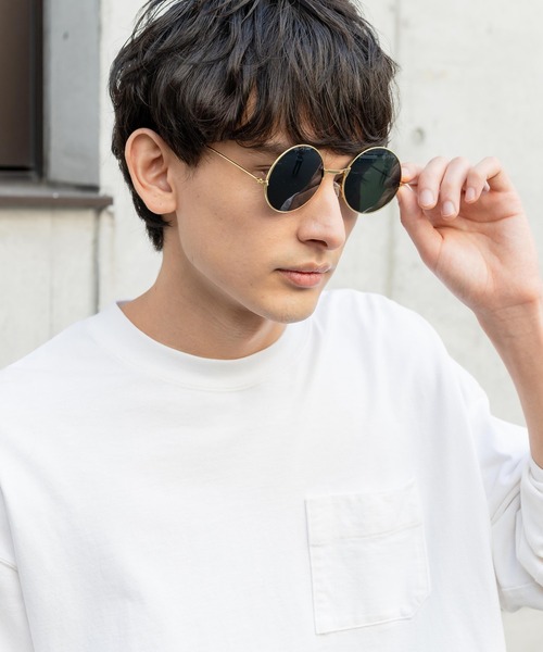 Rocky Monroe(ロッキーモンロー)の「カラーレンズ ラウンド型UVカットサングラス(サングラス・メンズ・ピンク/ブルー/イエロー/グリーン/パープル/ライトグリーン・FREE)」の1枚目の写真