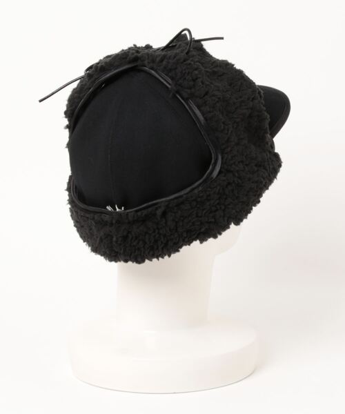 HUNTISM(ハンティズム)の「HUNTISM ハンティズム / Bomber Cap ウールフラノボンバーキャップ / htm233003(キャップ・メンズ・ブラック/オリーブ・FREE)」の11枚目の写真