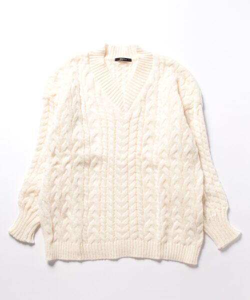 【セール】【Bl】ケーブルニット（ニット/セーター）｜ARCHIVER（アーカイバ）