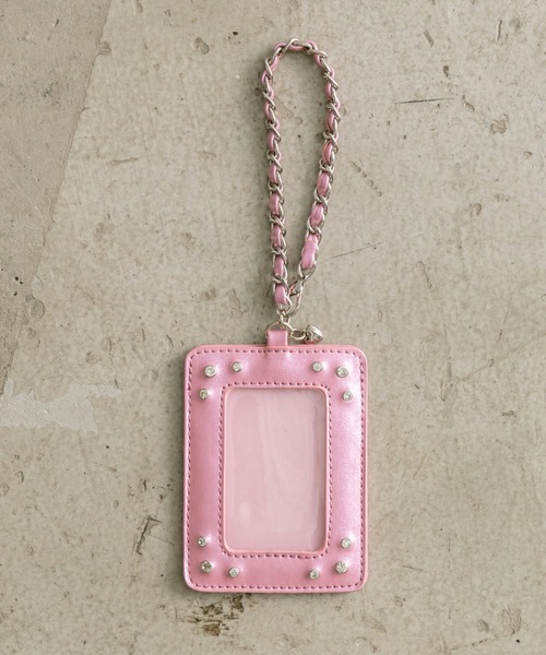 OLIVE des OLIVE(オリーブデオリーブ)の「Aimerianejoie Chezilトレカケース 1032200130(その他雑貨・レディース・ブラック/ピンク/シルバー・FREE)」の1枚目の写真