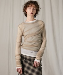 PRANK PROJECT | トリプルレイヤードシアートップ / Triple Layered Sheer Top(Tシャツ/カットソー)