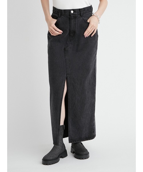 emmi（エミ）の「【emmi atelier】フロントスリットデニム  