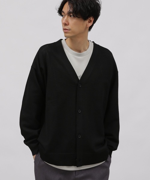 LAKOLE（ラコレ）の「AIRPEカーディガン / 996721（カーディガン/ボレロ・メンズ・ブルーグリーン/イエロー/ブラック/ライトブルー/ライトグレー・LARGE/MEDIUM/X-LARGE）」の7枚目の写真