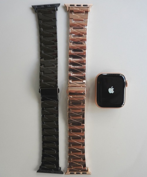 Port(ポート)の「シンプル メタル デザイン Apple Watch Band / アップルウォッチバンド #_(デジタル腕時計・レディース・ピンクゴールド/ゴールド/シルバー/ブラック・A/B)」の2枚目の写真
