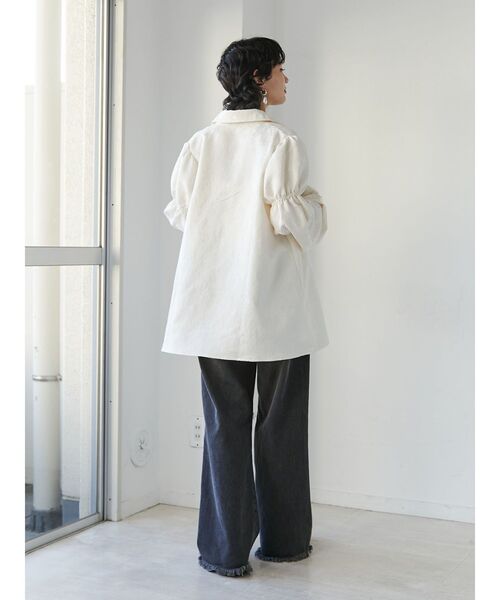 jouetie（ジュエティ）の「ビスチェレイヤードチュニックシャツ【セットアイテム】（シャツ/ブラウス・レディース・ブラック/アイボリー・MEDIUM）」の6枚目の写真