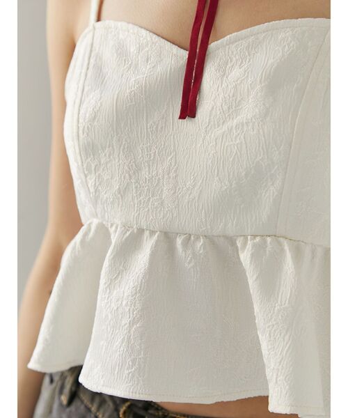 jouetie（ジュエティ）の「ビスチェレイヤードチュニックシャツ【セットアイテム】（シャツ/ブラウス・レディース・ブラック/アイボリー・MEDIUM）」の17枚目の写真