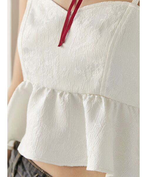 jouetie（ジュエティ）の「ビスチェレイヤードチュニックシャツ【セットアイテム】（シャツ/ブラウス・レディース・ブラック/アイボリー・MEDIUM）」の18枚目の写真