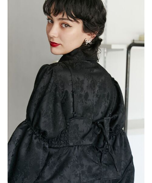 jouetie（ジュエティ）の「ビスチェレイヤードチュニックシャツ【セットアイテム】（シャツ/ブラウス・レディース・ブラック/アイボリー・MEDIUM）」の22枚目の写真