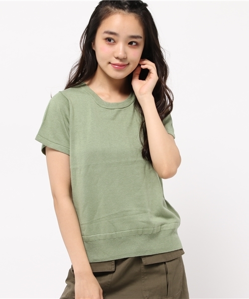 Kastane（カスタネ）の「裾スリットプルオーバー（ニット/セーター・レディース・グリーン/オフホワイト/レッド/ブラック・FREE）」の12枚目の写真