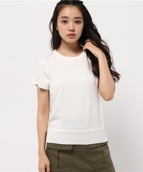 Kastane（カスタネ）の「裾スリットプルオーバー（ニット/セーター・レディース・グリーン/オフホワイト/レッド/ブラック・FREE）」の2枚目の写真