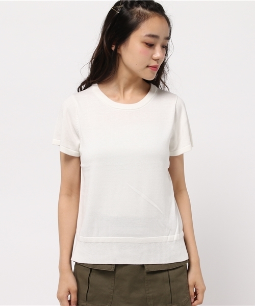 Kastane（カスタネ）の「裾スリットプルオーバー（ニット/セーター・レディース・グリーン/オフホワイト/レッド/ブラック・FREE）」の5枚目の写真