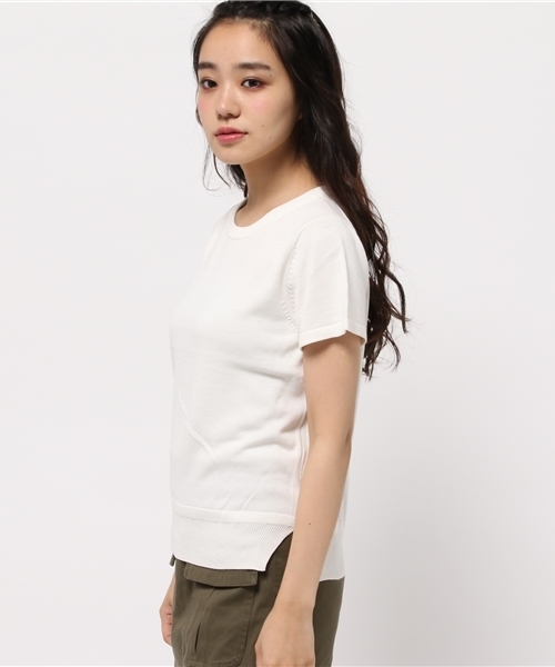 Kastane（カスタネ）の「裾スリットプルオーバー（ニット/セーター・レディース・グリーン/オフホワイト/レッド/ブラック・FREE）」の6枚目の写真