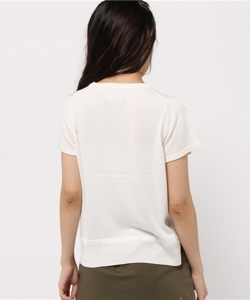 Kastane（カスタネ）の「裾スリットプルオーバー（ニット/セーター・レディース・グリーン/オフホワイト/レッド/ブラック・FREE）」の7枚目の写真