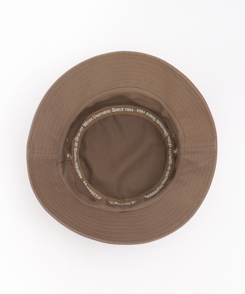 UNIVERSAL OVERALL（ユニバーサルオーバーオール）の「UNIVERSAL OVERALL ユニバーサルオーバーオール ツイルバケットハット（ハット・メンズ・ブラック/モカ・FREE）」の12枚目の写真