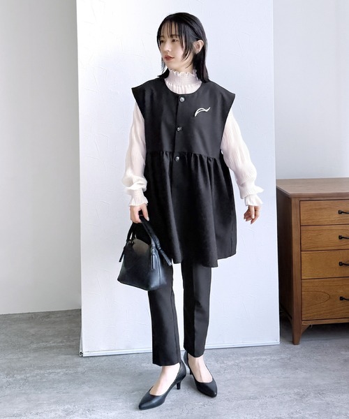 セール】ペプラムギャザーベスト（スーツベスト）｜reca（レカ）の