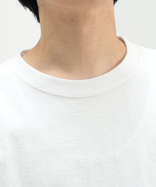 BEAMS HEART(ビームスハート)の「【ユニセックス】ステッチ 配色 オーバー Tシャツ(Tシャツ/カットソー・メンズ・ブラック/ホワイト・MEDIUM/SMALL/LARGE)」の15枚目の写真