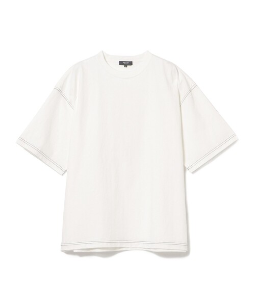 BEAMS HEART(ビームスハート)の「【ユニセックス】ステッチ 配色 オーバー Tシャツ(Tシャツ/カットソー・メンズ・ブラック/ホワイト・MEDIUM/SMALL/LARGE)」の18枚目の写真