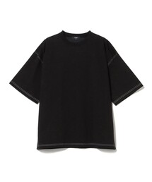 【ユニセックス】ステッチ 配色 オーバー Tシャツ